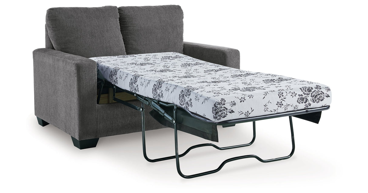 Rannis Pewter Twin Sofa Sleeper by Ashley at Eve Furniture