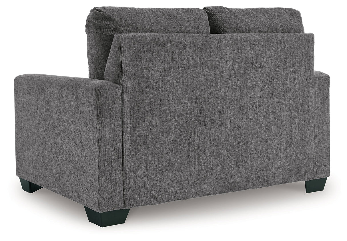 Rannis Pewter Twin Sofa Sleeper by Ashley at Eve Furniture