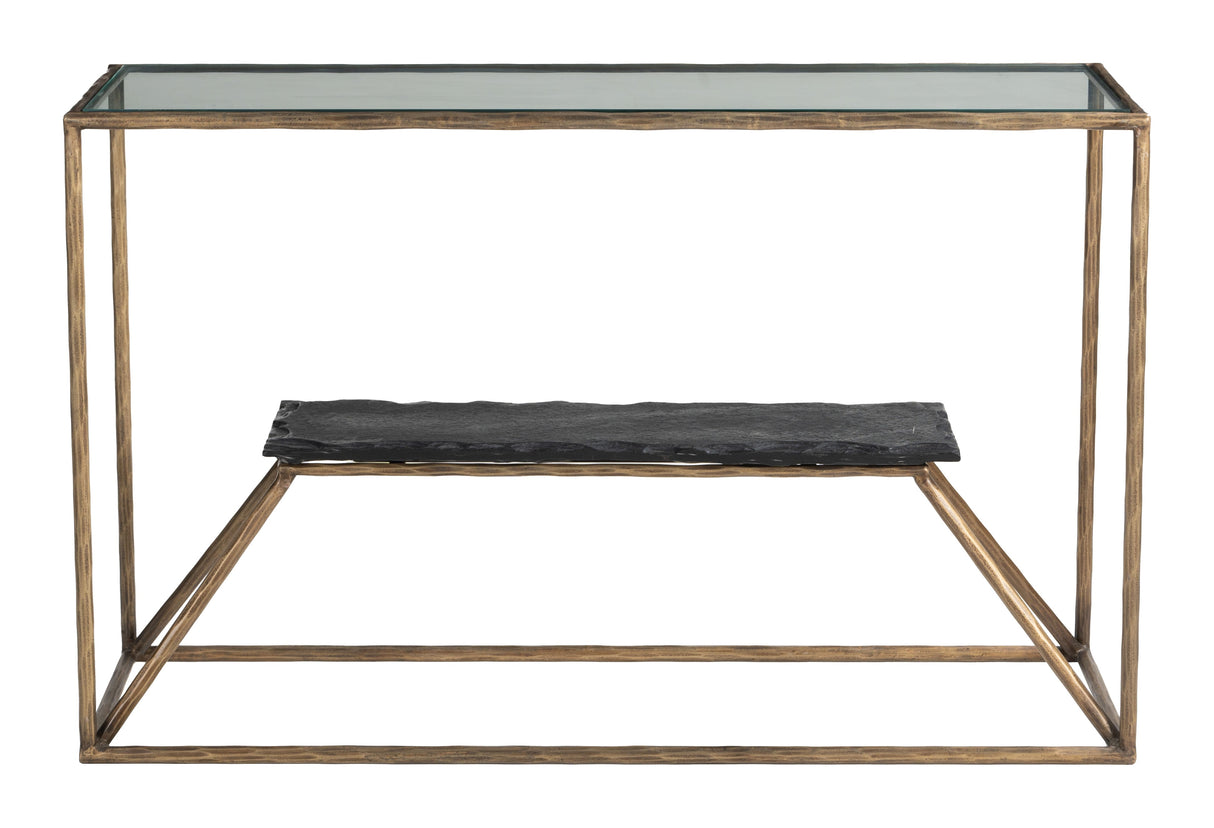 Ranol Brass Console Table by Zuomod at Eve Furniture