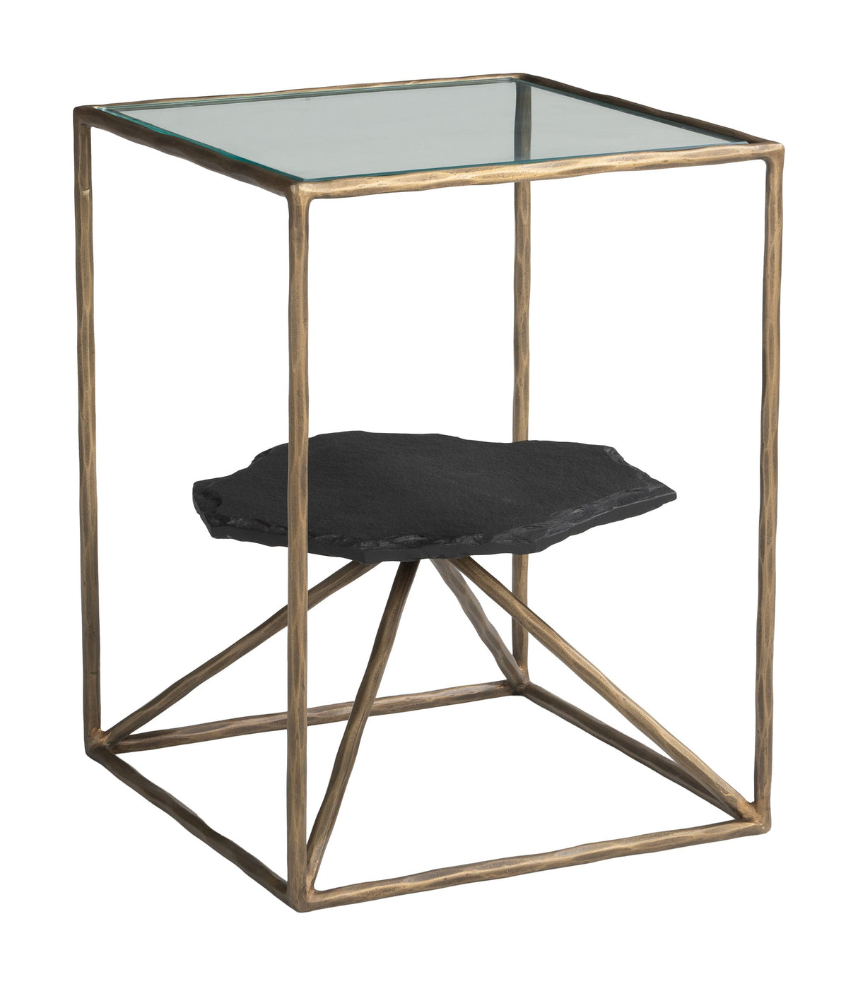 Ranol Brass Side Table by Zuomod at Eve Furniture