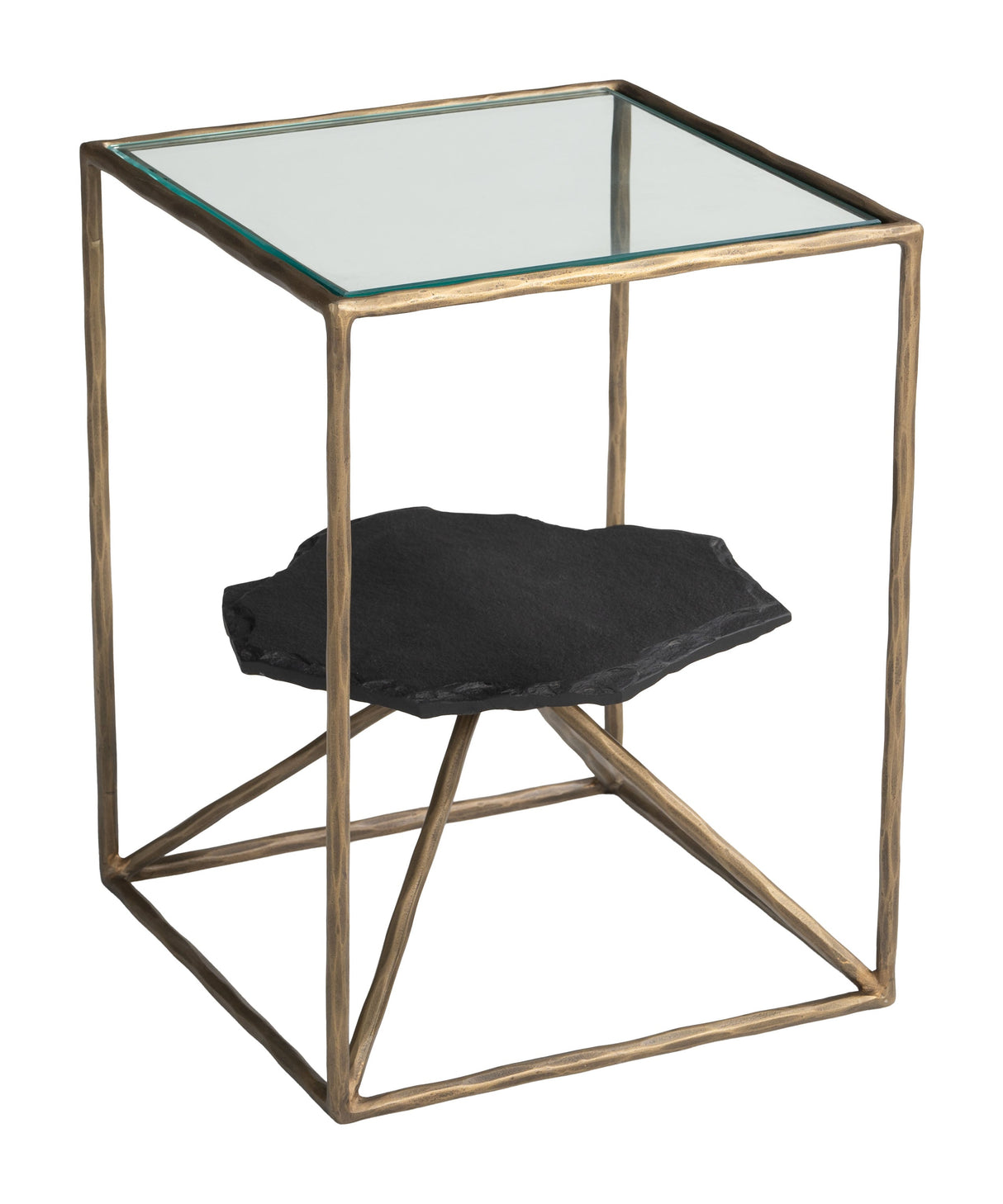 Ranol Brass Side Table by Zuomod at Eve Furniture