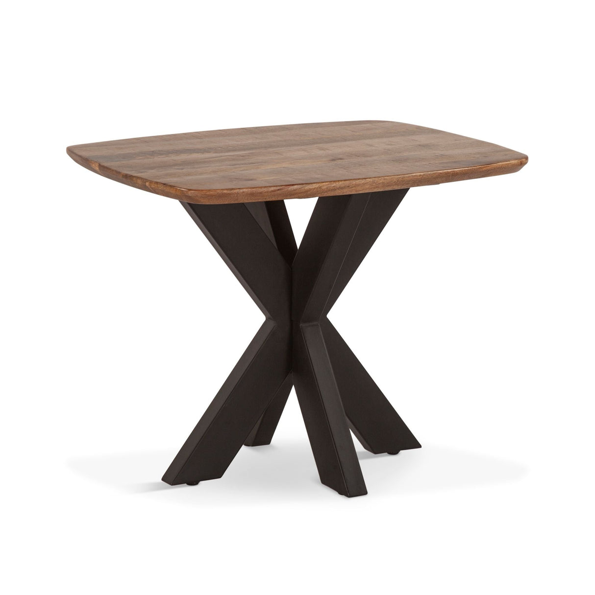Rapallo 28" Side Table in Natural Mango Wood and Iron by Home Trends & Design at Eve Furniture