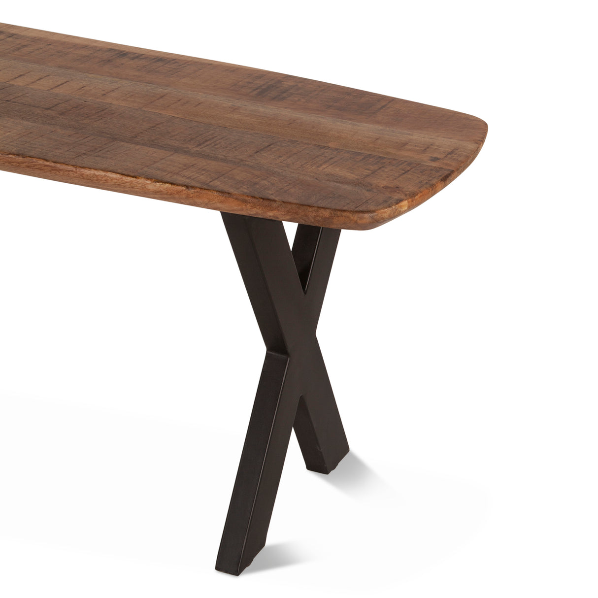 Rapallo 60" Bench in Natural Mango Wood by Home Trends & Design at Eve Furniture