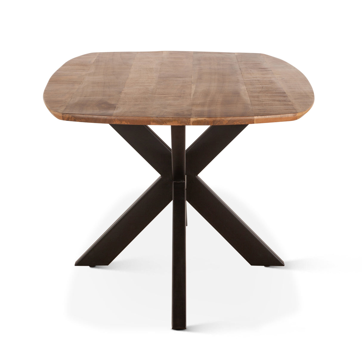 Rapallo 82" Dining Table in Natural Mango Wood and Iron by Home Trends & Design at Eve Furniture