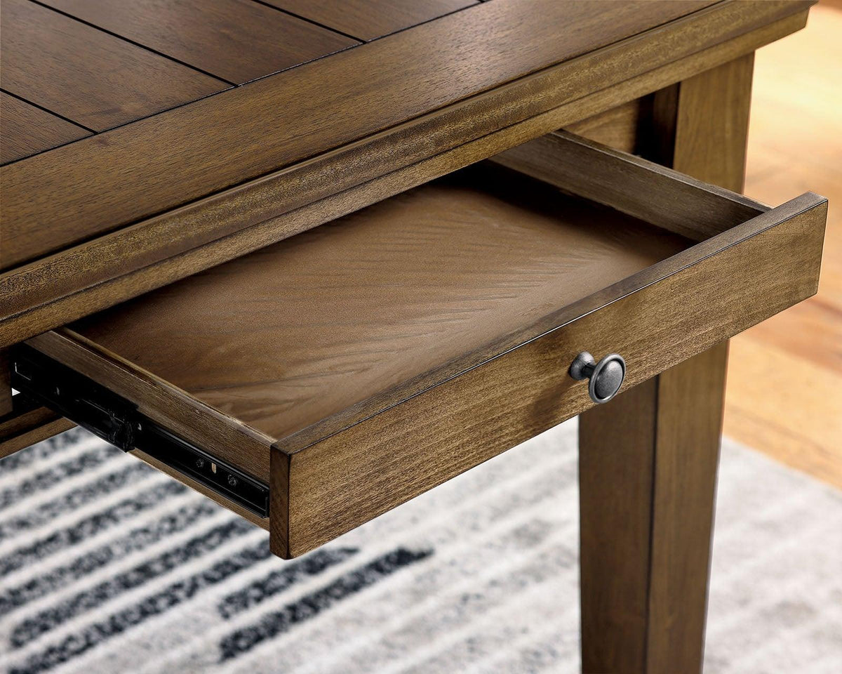 Rapidview Walnut/Light Gray Dining Table by Furniture of America at Eve Furniture