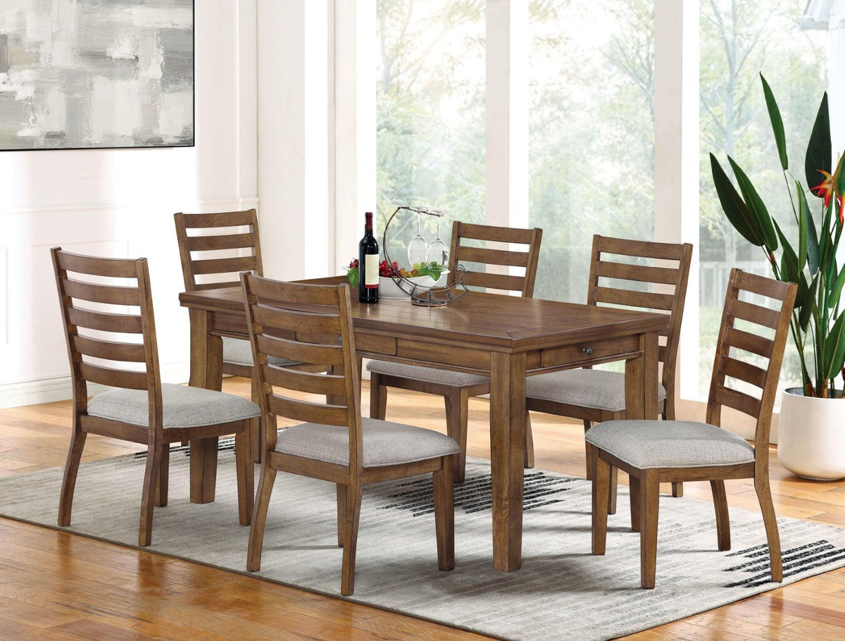 Rapidview Walnut/Light Gray Dining Table by Furniture of America at Eve Furniture