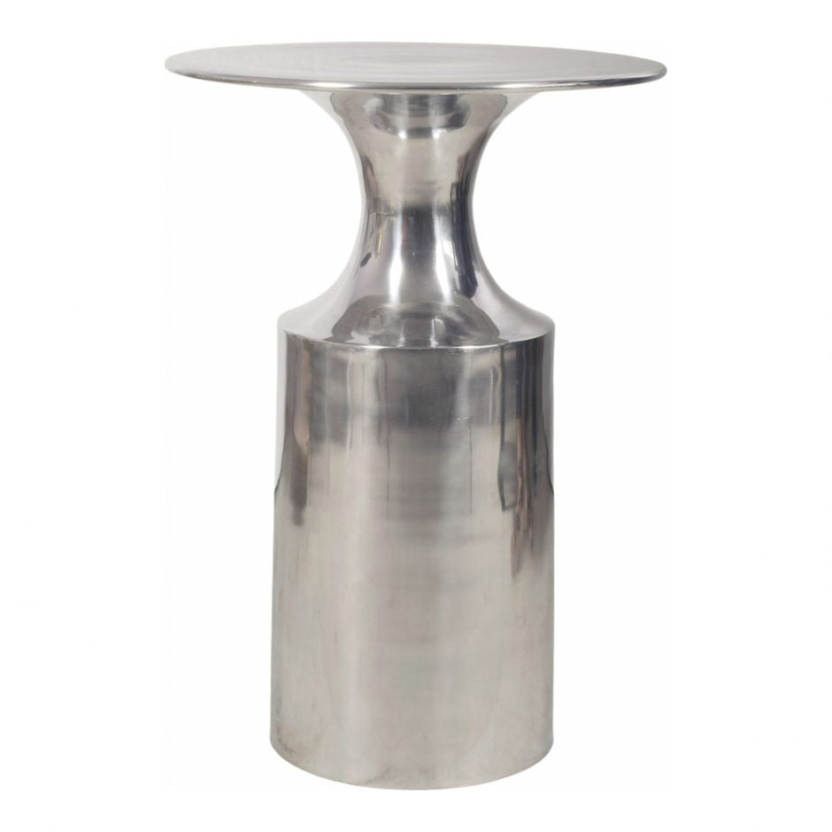 Rassa Accent Table Polished Silver by Moe's Home at Eve Furniture