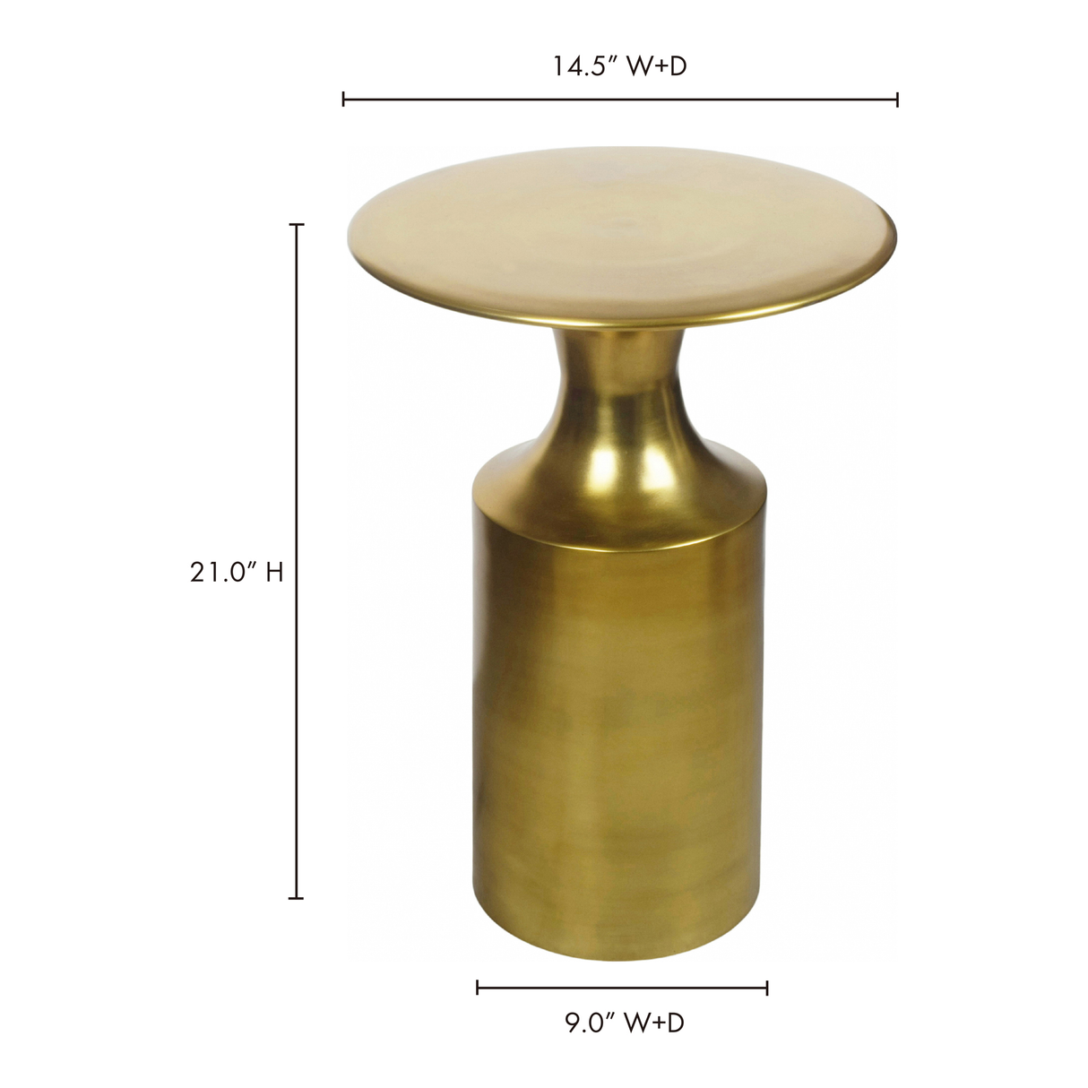 Rassa Zinc Accent Table by Moe's Home at Eve Furniture
