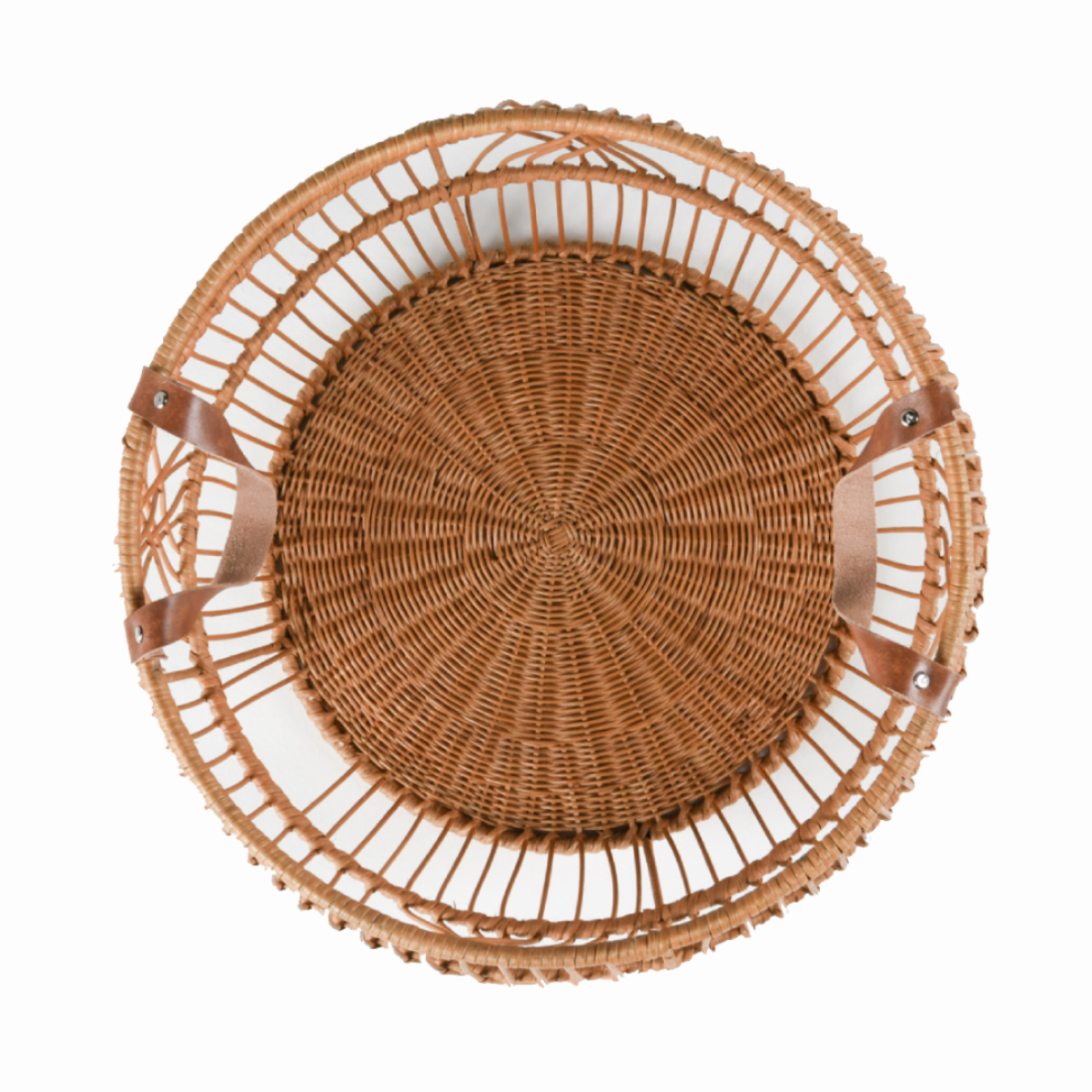 Rattan Iron Natural Basket by Classic Home at Eve Furniture