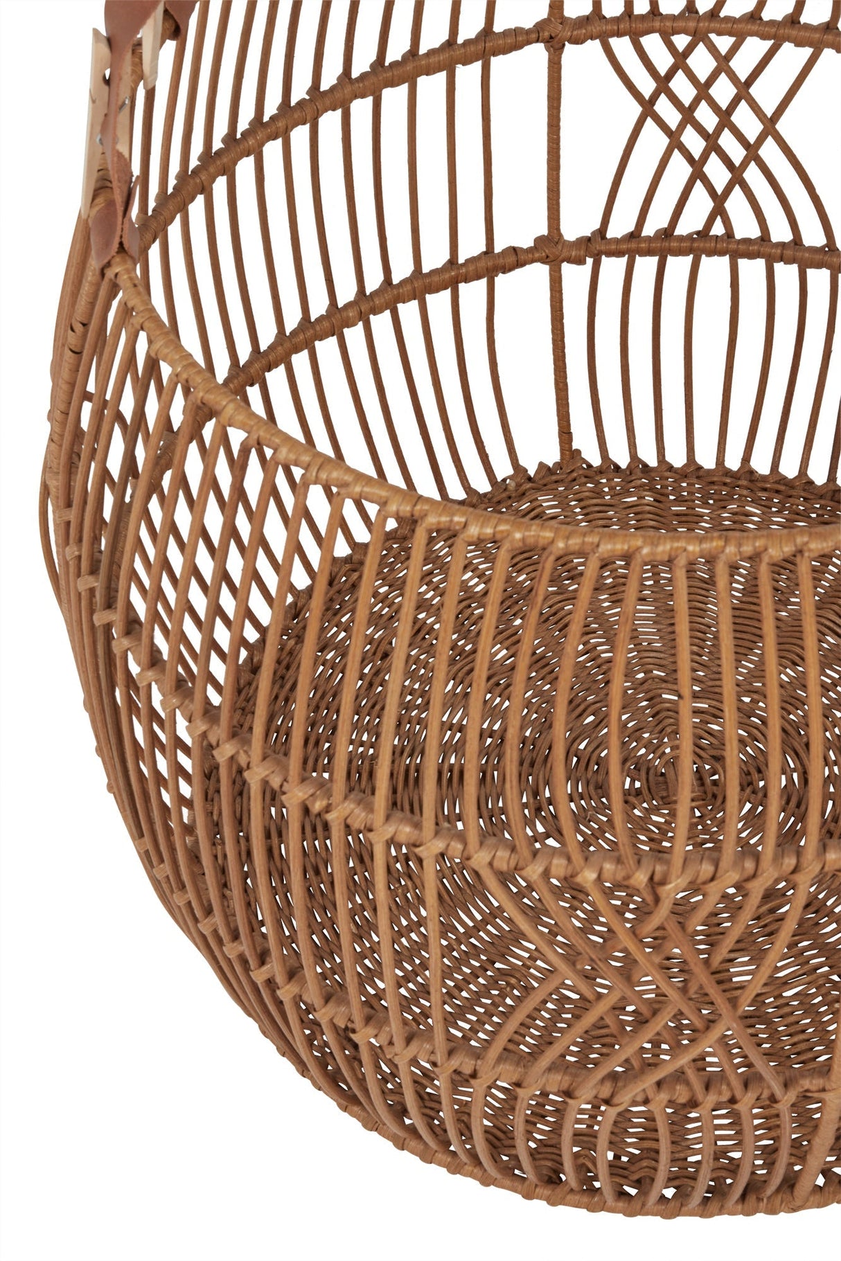 Rattan Iron Natural Basket by Classic Home at Eve Furniture