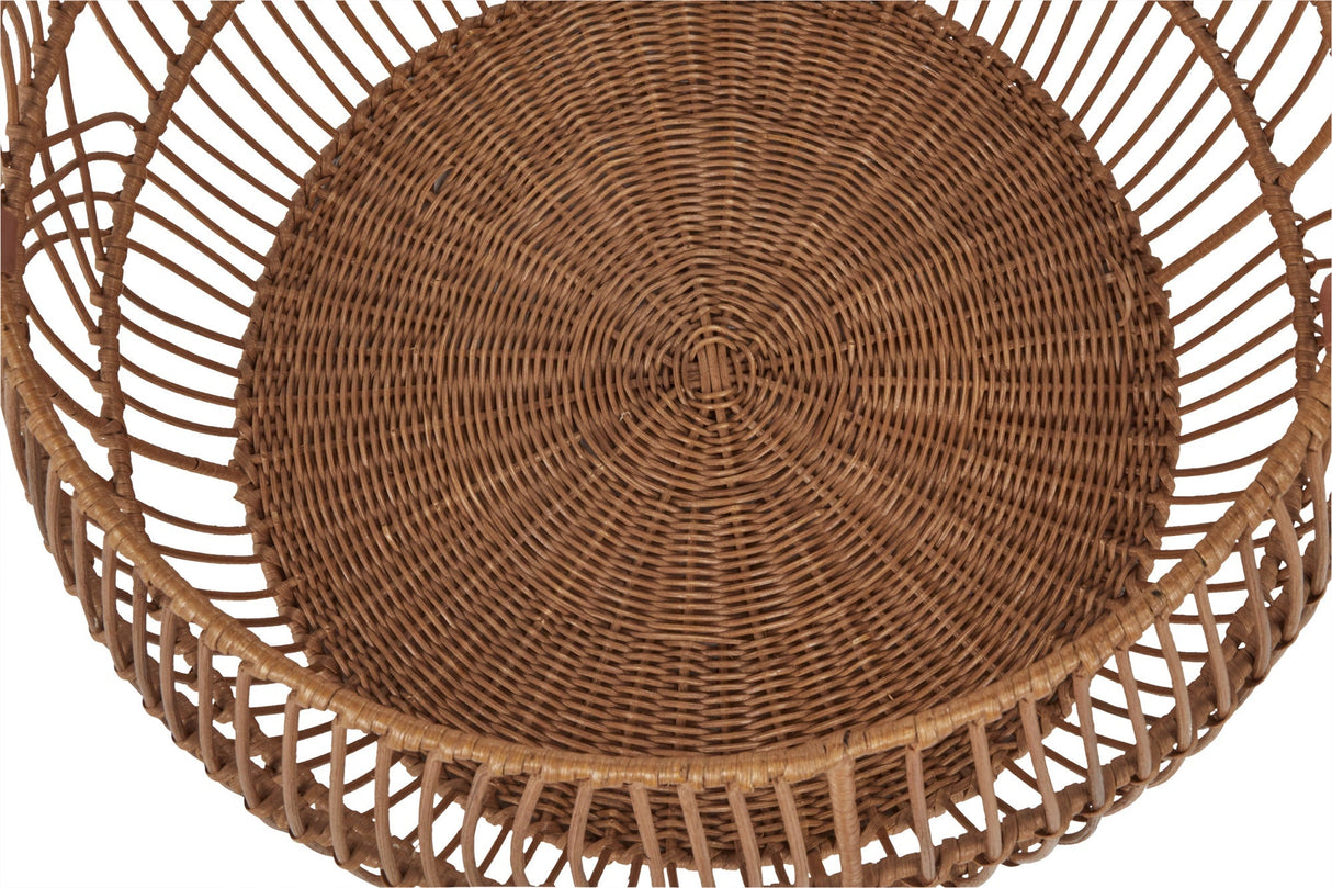 Rattan Iron Natural Basket by Classic Home at Eve Furniture