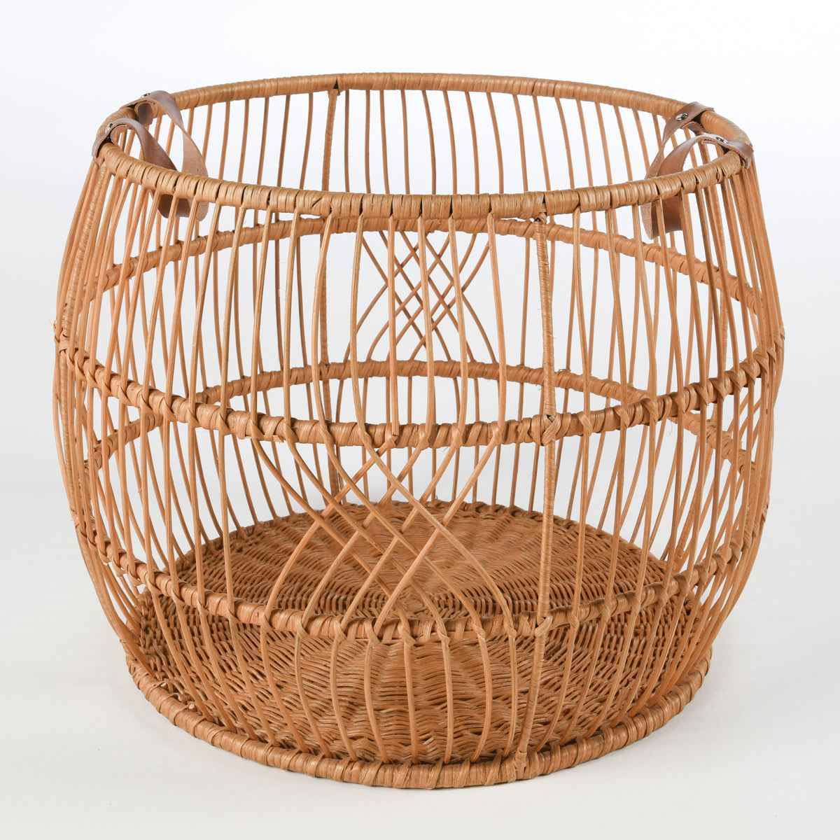 Rattan Iron Natural Basket by Classic Home at Eve Furniture
