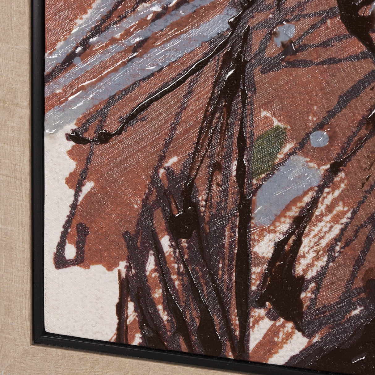 Raveled by Mercana Studio a Hand Embellished Textured Framed Canvas by Mercana at Eve Furniture