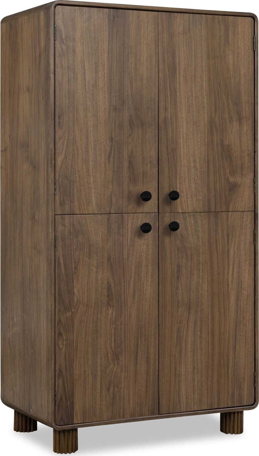 Ravelle Walnut Grove 4 Door Wood Cabinet by Modus Furniture at Eve Furniture