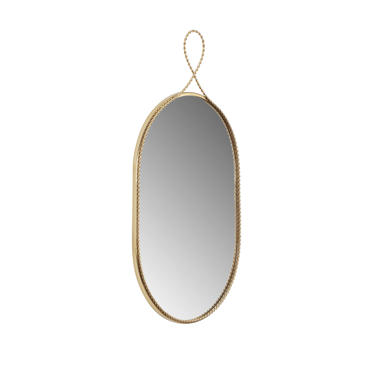 Ravina Braided Brass Oval Wall Mirror by TOV Furniture at Eve Furniture