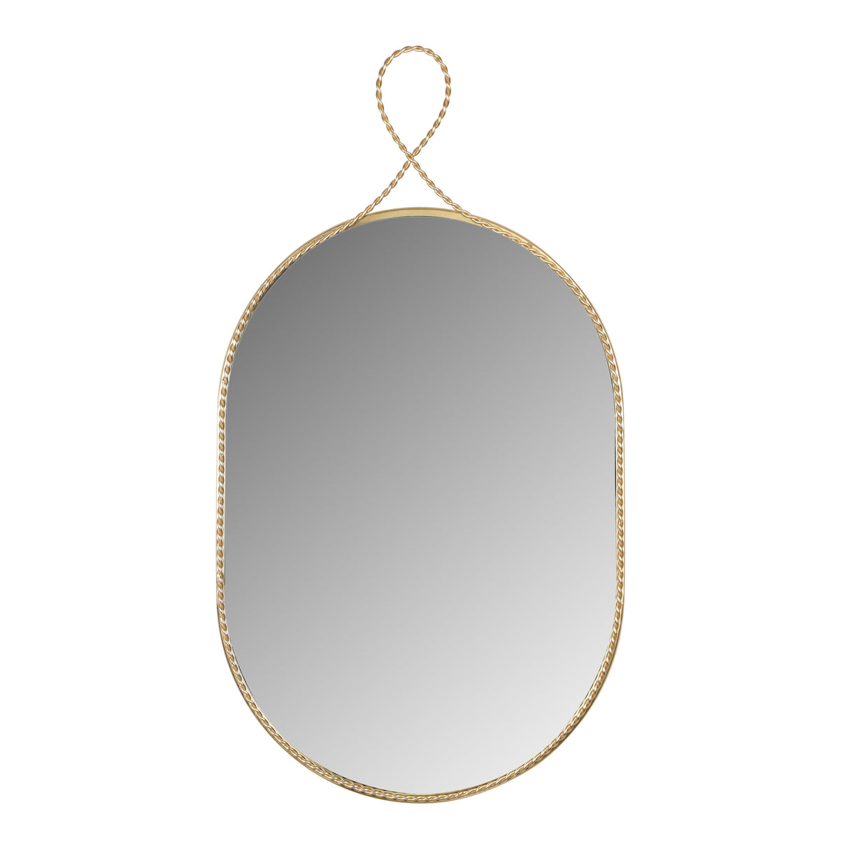 Ravina Braided Brass Oval Wall Mirror by TOV Furniture at Eve Furniture