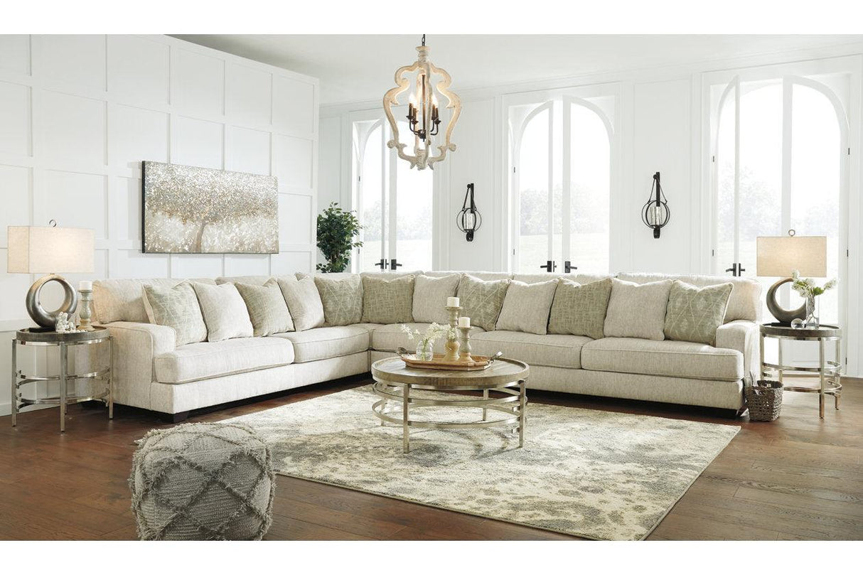Rawcliffe Parchment 4-Piece Sectional by Ashley at Eve Furniture
