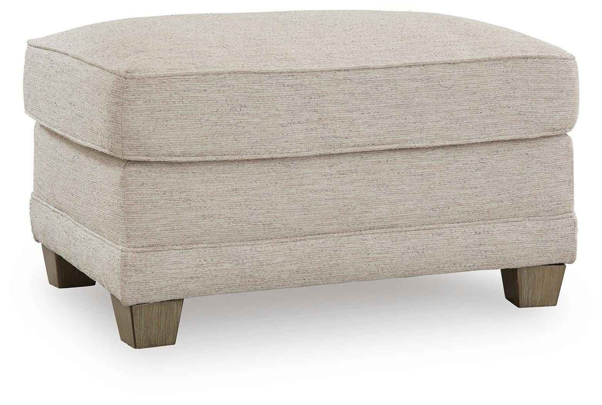 Rayne-Cove Opal Ottoman by Ashley at Eve Furniture
