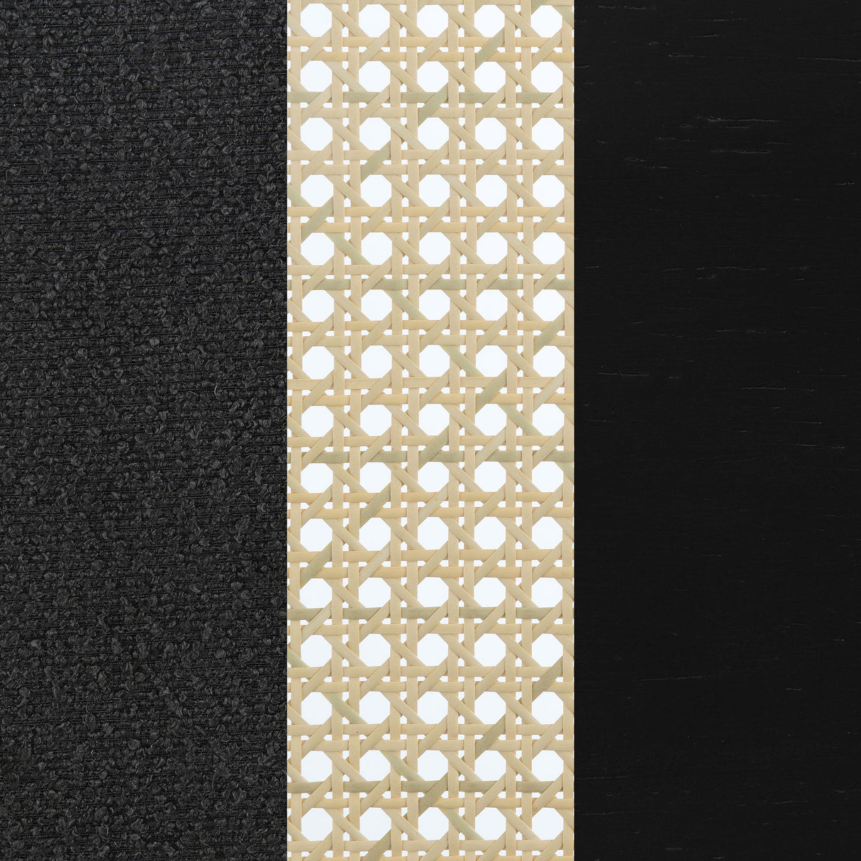 Rayo Black Rattan Cane Back Accent Chair with Padded Seat by Coaster at Eve Furniture