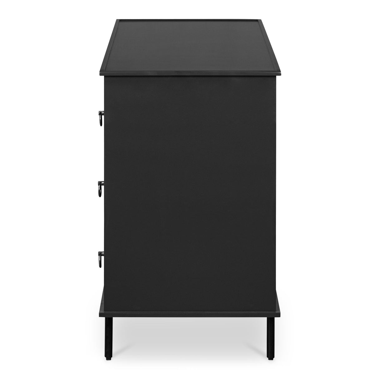 Reagan Black 6 Drawer Dresser by MOES at Eve Furniture