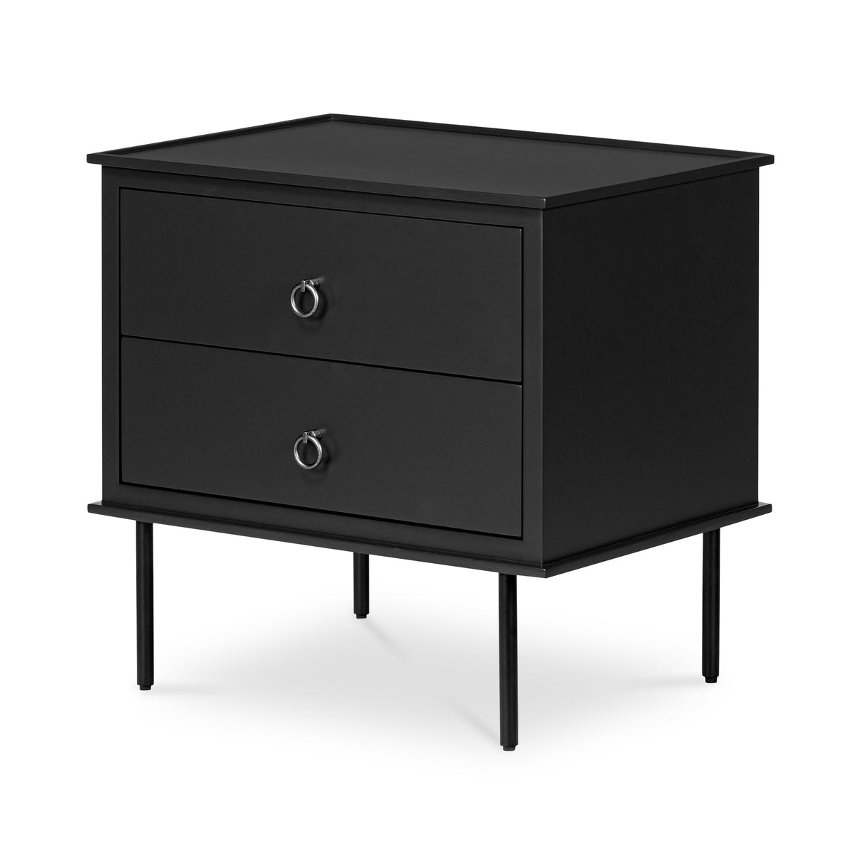 Reagan Black Nightstand by MOES at Eve Furniture