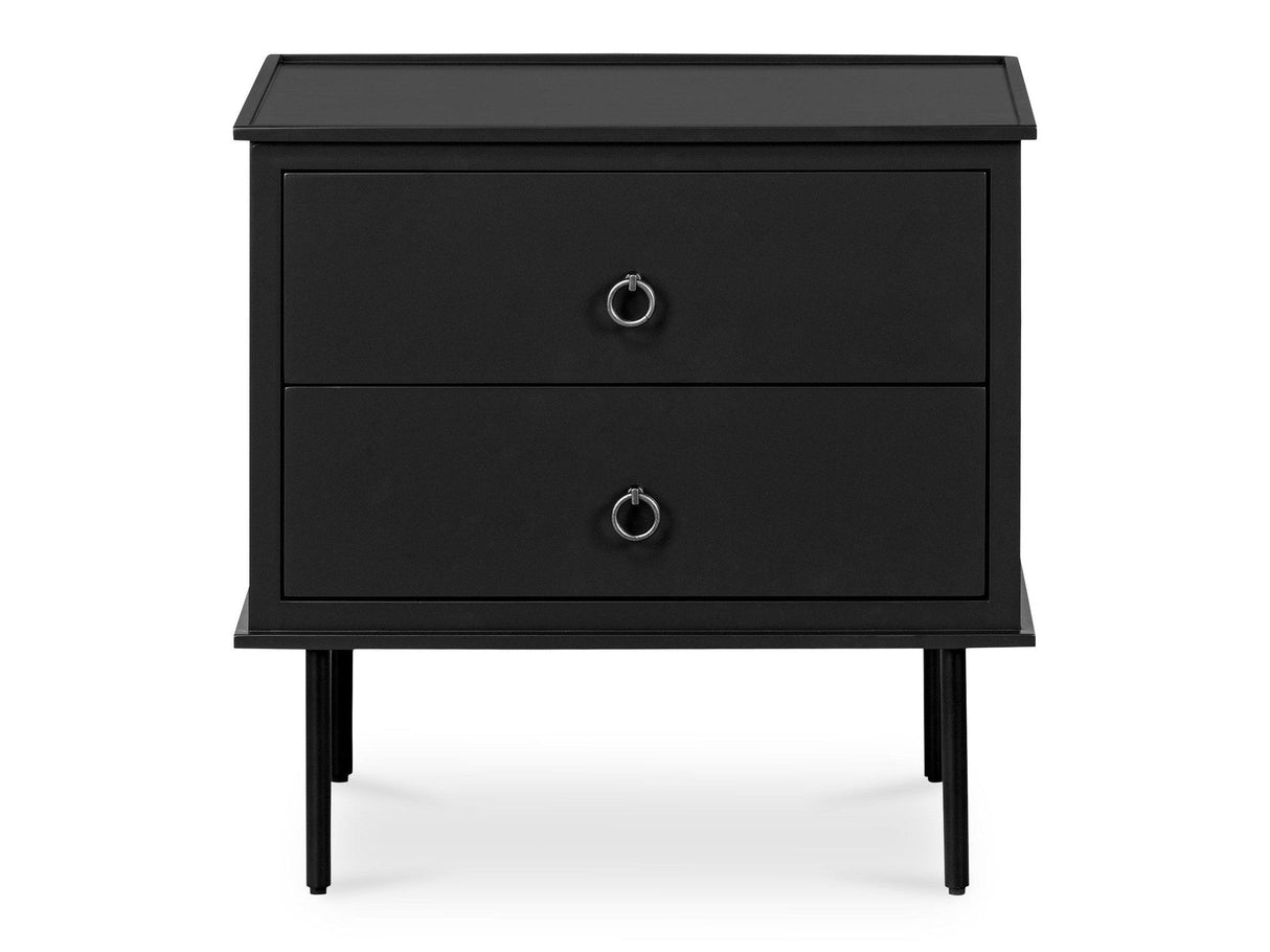 Reagan Black Nightstand by MOES at Eve Furniture
