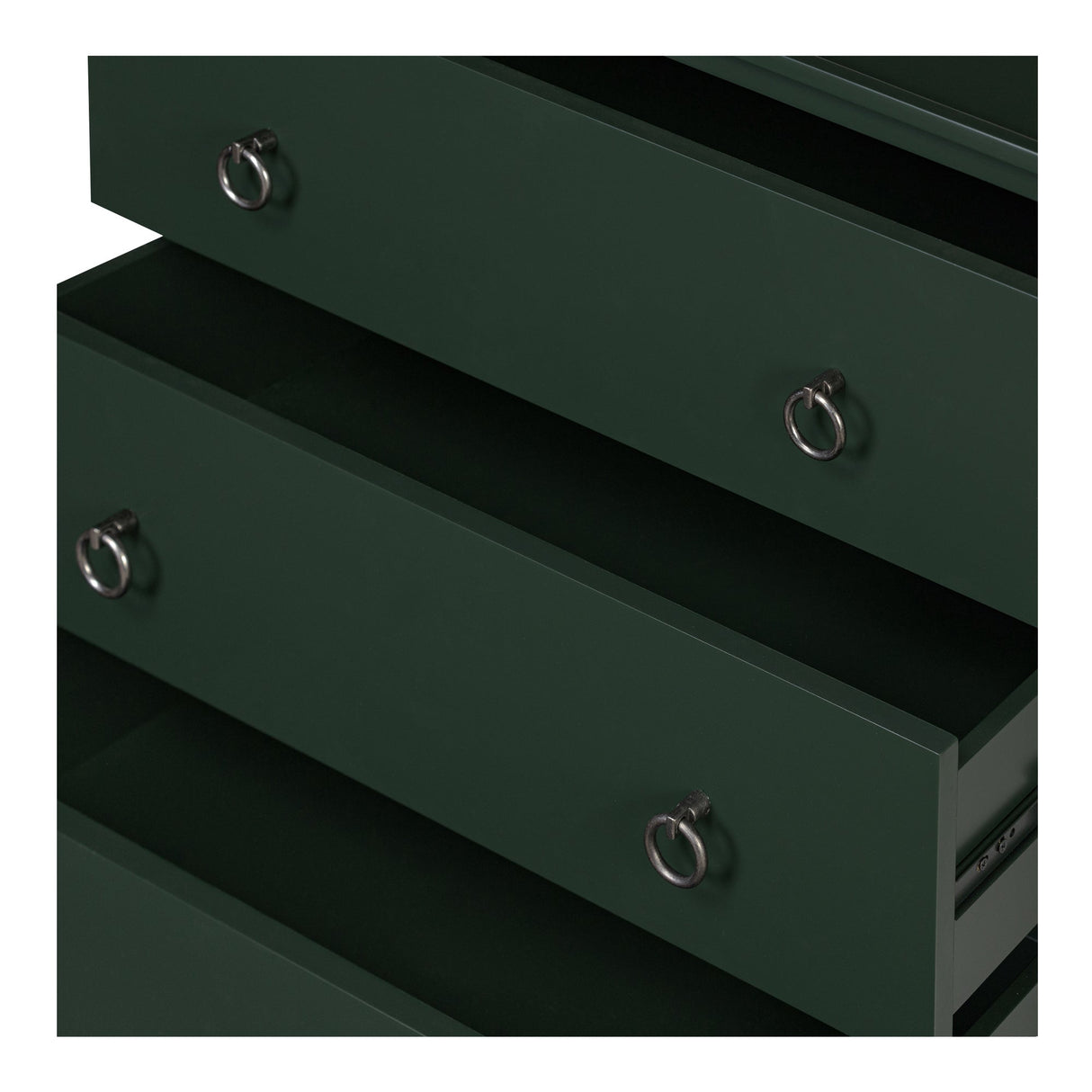 Reagan Deep Green 3 Drawer Nightstand by MOES at Eve Furniture