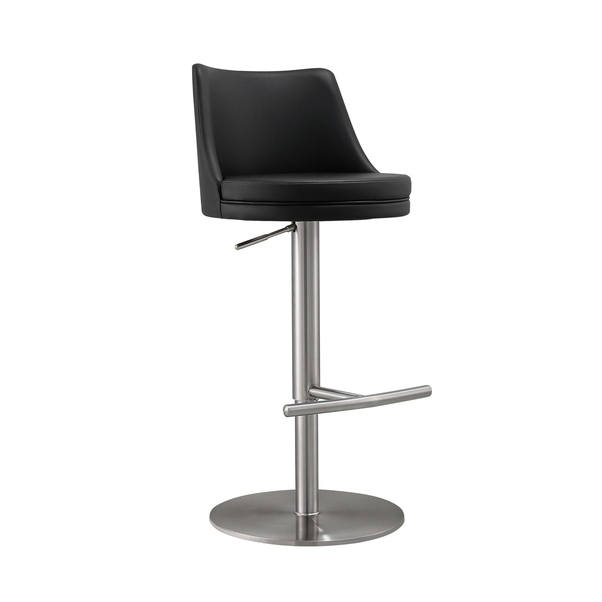 Reagan Performance Vegan Leather Adjustable Stool by TOV Furniture at Eve Furniture