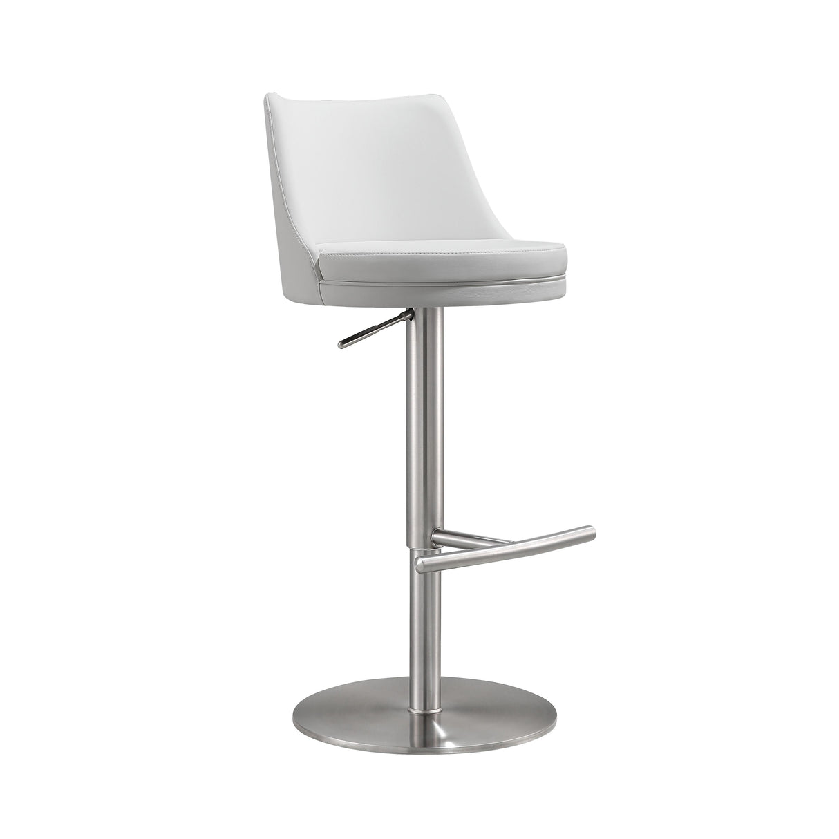 Reagan Performance Vegan Leather Adjustable Stool by TOV Furniture at Eve Furniture