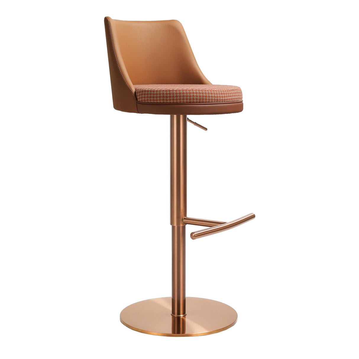 Reagan Performance Vegan Leather Adjustable Stool by TOV Furniture at Eve Furniture