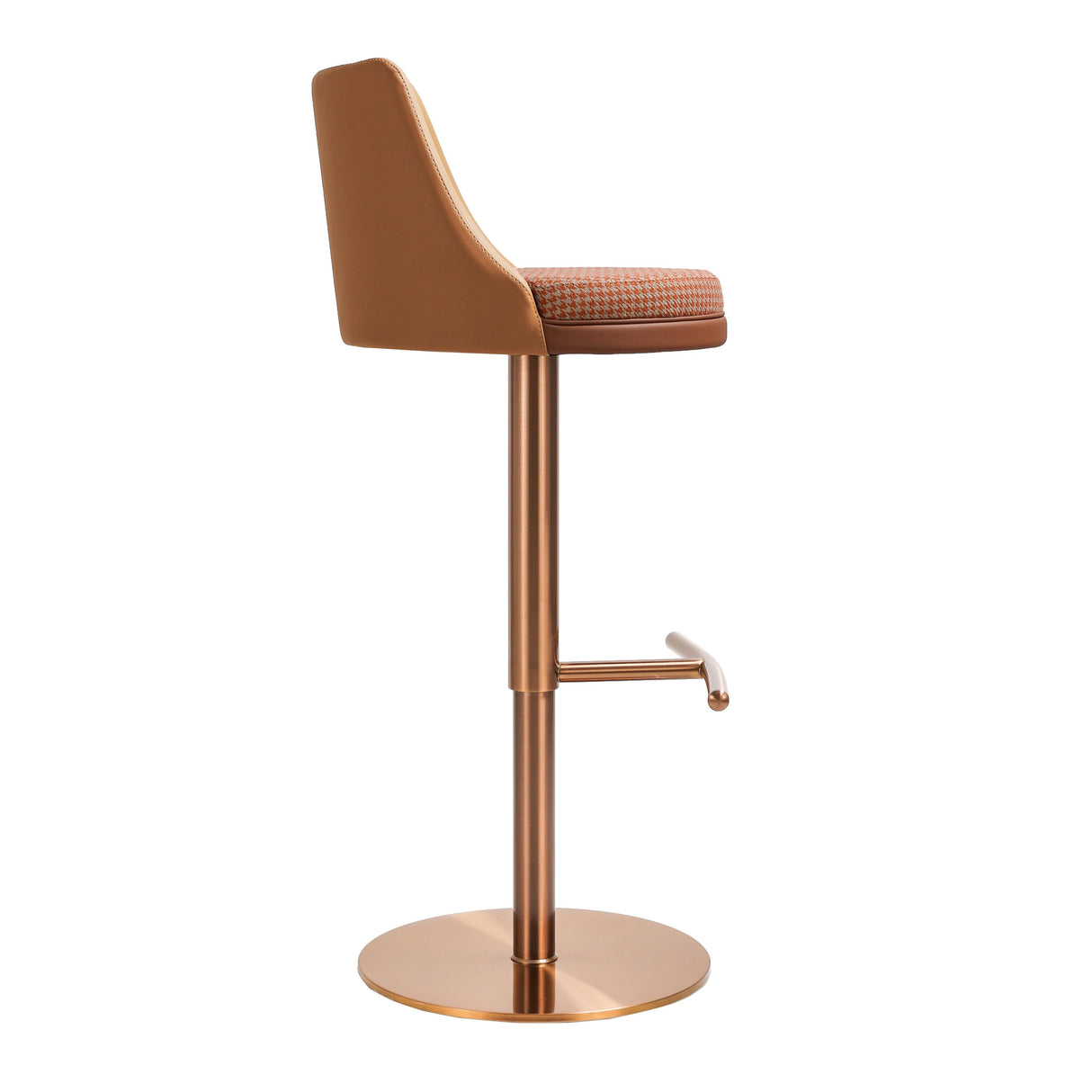 Reagan Performance Vegan Leather Adjustable Stool by TOV Furniture at Eve Furniture