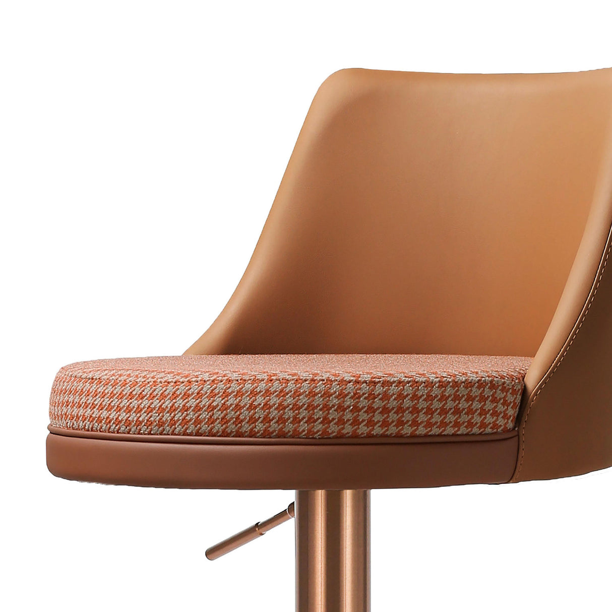 Reagan Performance Vegan Leather Adjustable Stool by TOV Furniture at Eve Furniture