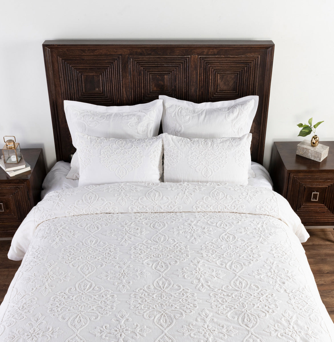 Reagan White Duvet Collection by Classic Home at Eve Furniture