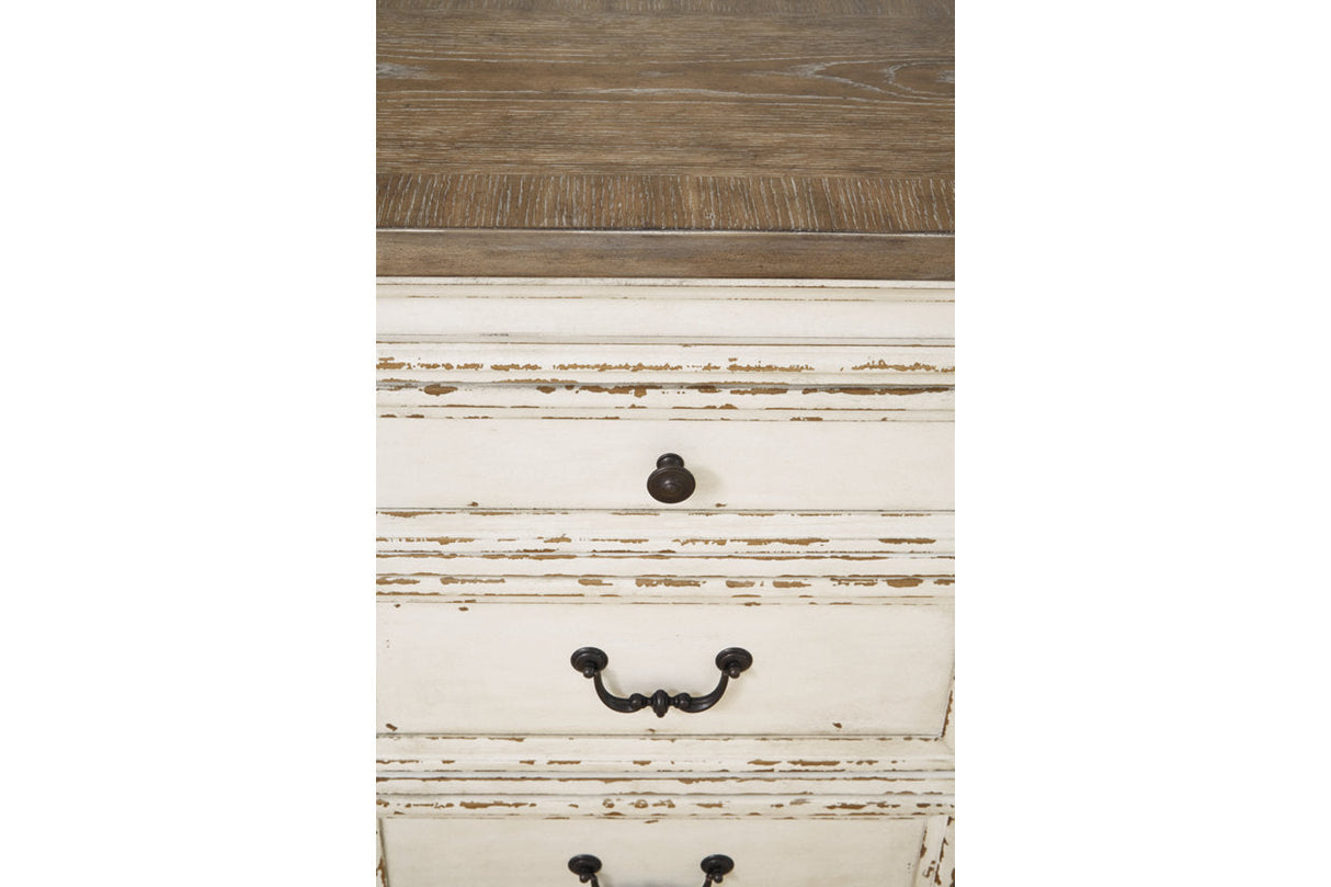 Realyn Chipped White Dining Server by Ashley at Eve Furniture
