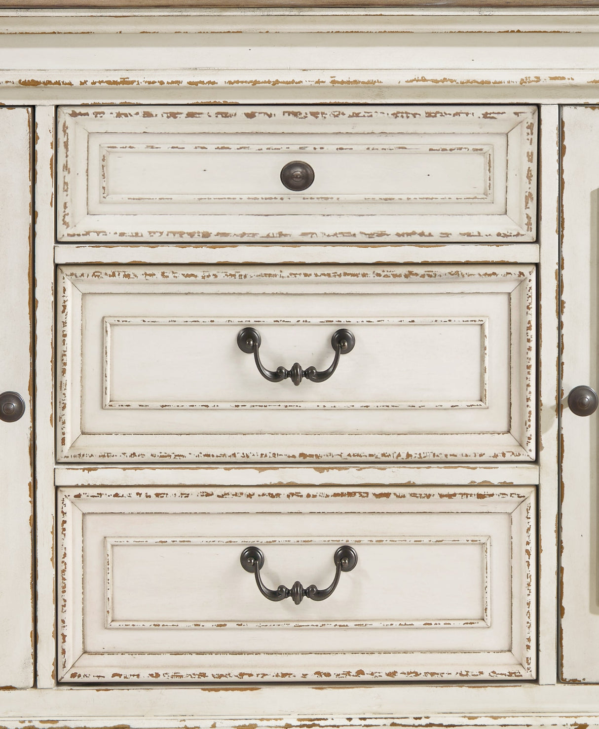 Realyn Chipped White Dining Server by Ashley at Eve Furniture
