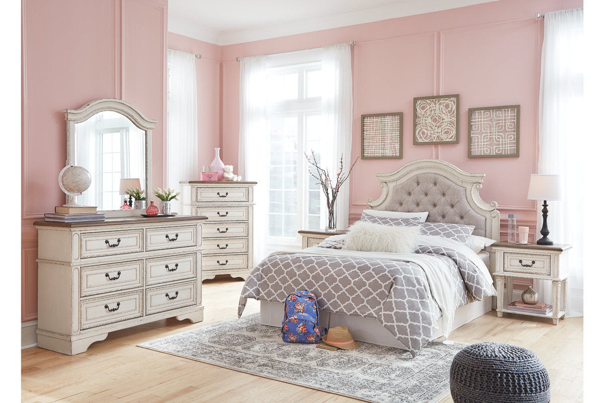 Realyn Chipped White Nightstand by Ashley at Eve Furniture