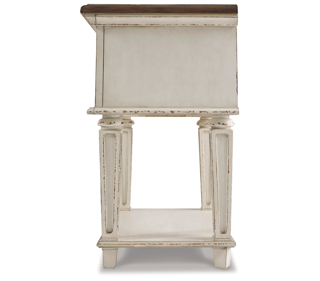 Realyn Chipped White Nightstand by Ashley at Eve Furniture
