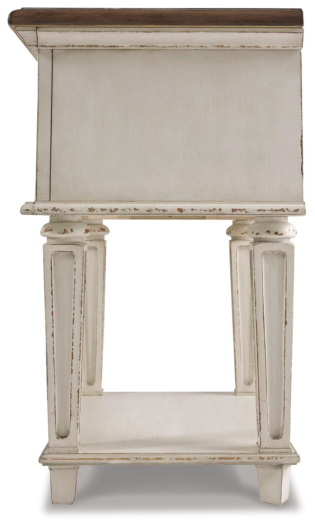 Realyn Chipped White Nightstand by Ashley at Eve Furniture