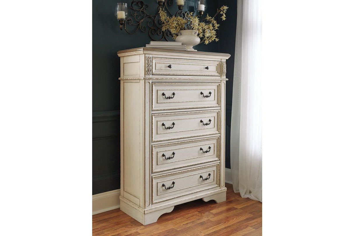 Realyn Two-tone Chest of Drawers by Ashley at Eve Furniture