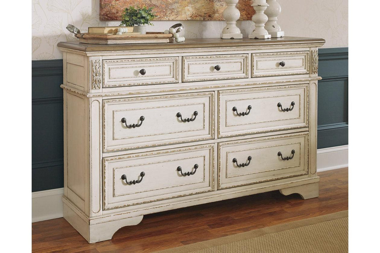 Realyn Two-tone Dresser by Ashley at Eve Furniture