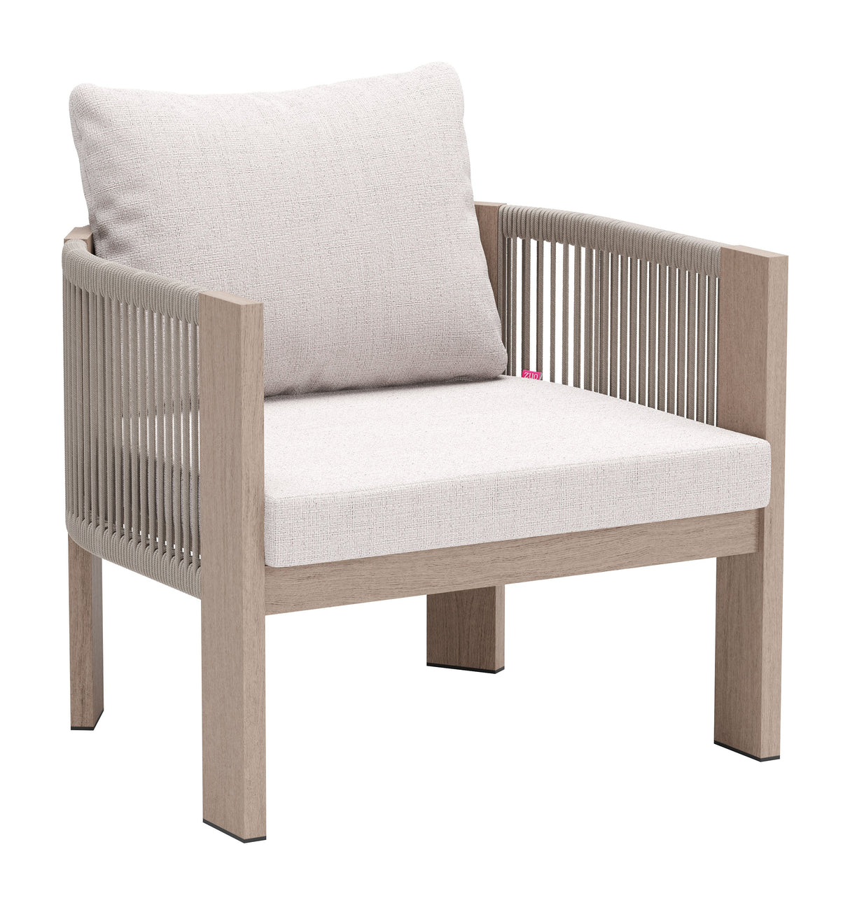 Rebel Beige Outdoor Accent Chair by Zuomod at Eve Furniture