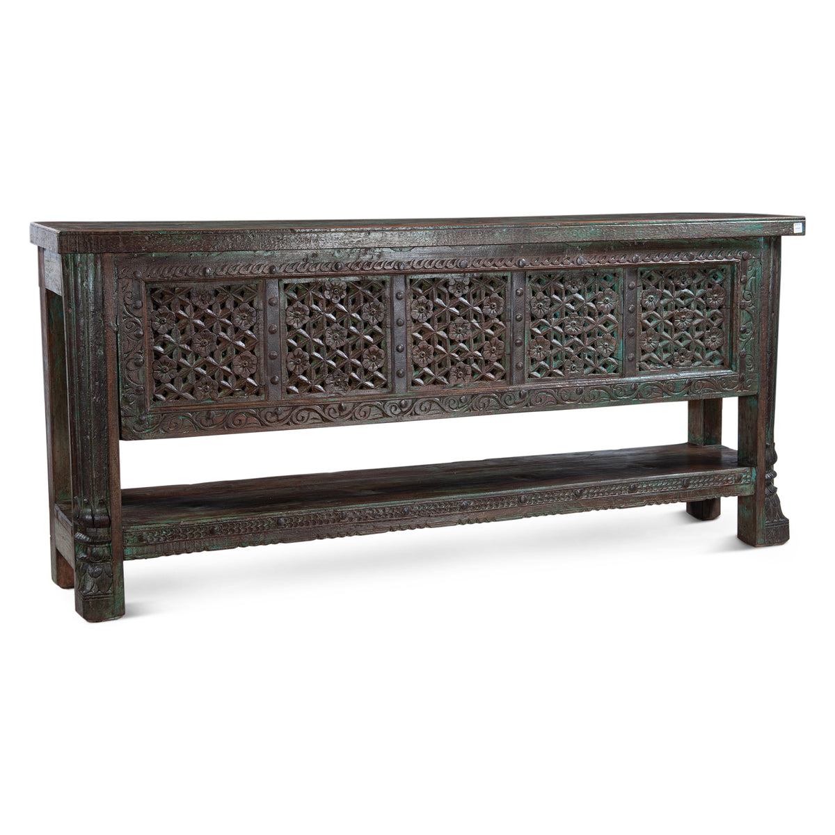 Reclaimed Door Console Table with Bottom Shelf by Home Trends & Design at Eve Furniture