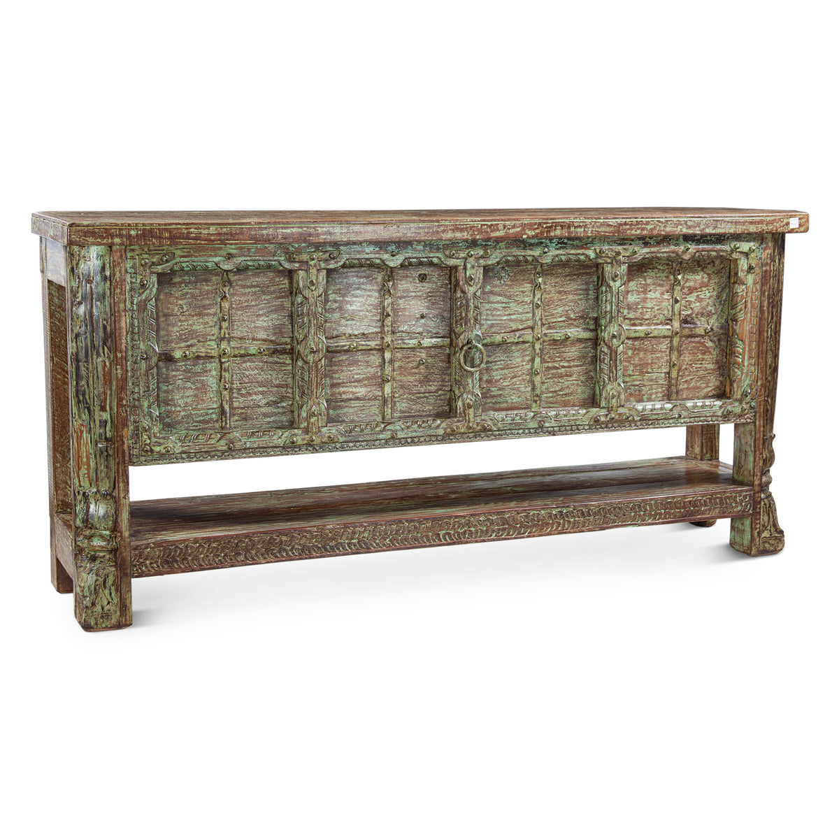 Reclaimed Door Console Table with Bottom Shelf by Home Trends & Design at Eve Furniture