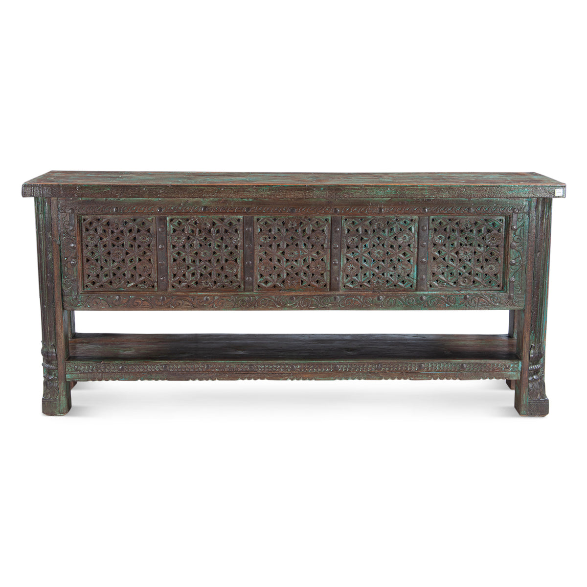 Reclaimed Door Console Table with Bottom Shelf by Home Trends & Design at Eve Furniture