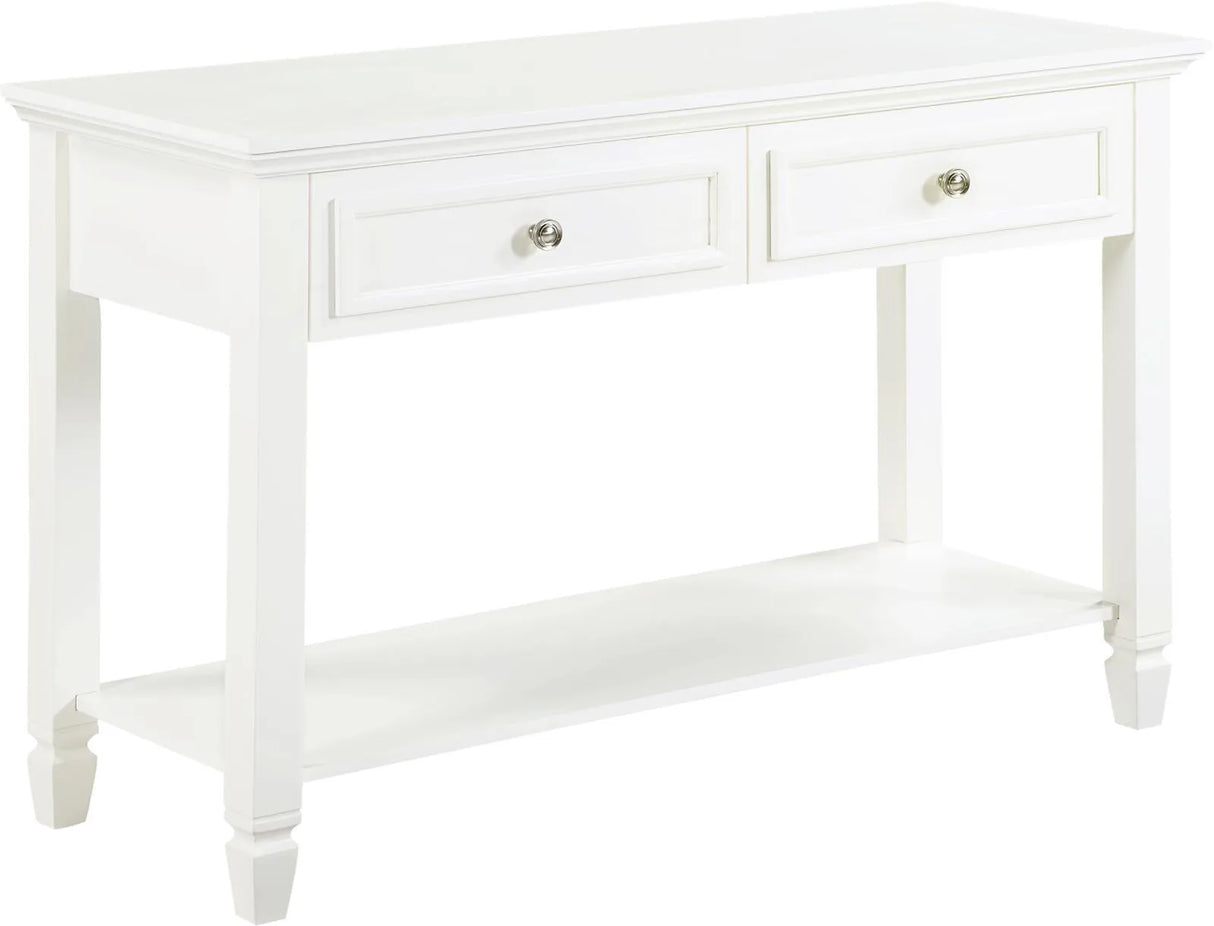Rectangular Buttermilk 2-Drawer Sofa Table by Coaster at Eve Furniture