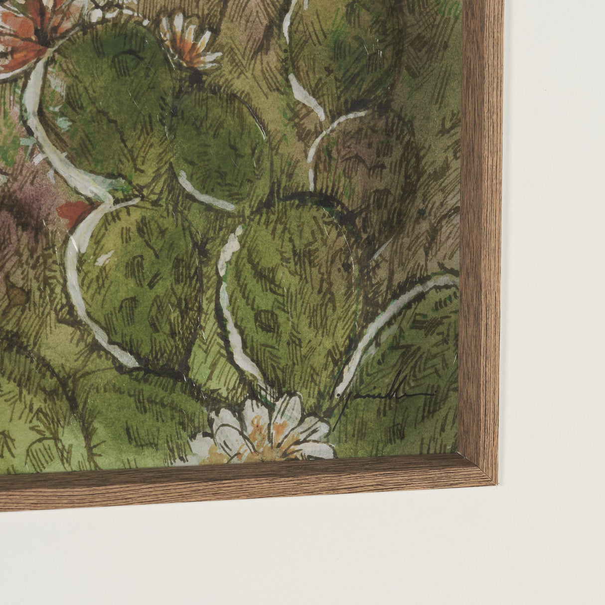 Red Rock Country II by Mercana Studio Hand-Embellished Framed Artwork Matted under Glass by Mercana at Eve Furniture
