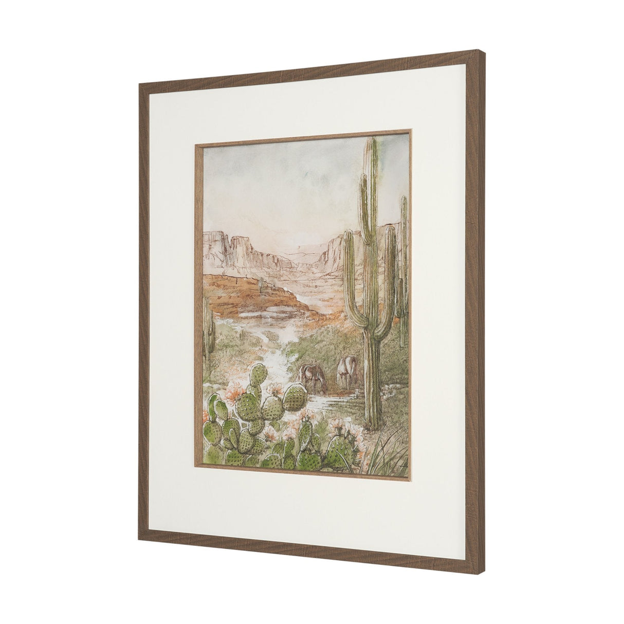 Red Rock Country III by Mercana Studio Hand-Embellished Framed Artwork Matted under Glass by Mercana at Eve Furniture