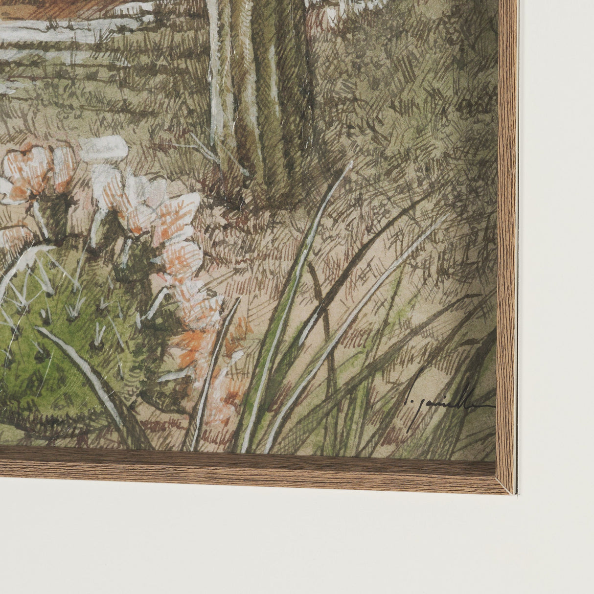 Red Rock Country III by Mercana Studio Hand-Embellished Framed Artwork Matted under Glass by Mercana at Eve Furniture