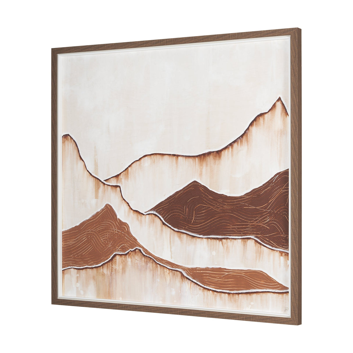 Red Rock View by Studio M a handmade Original Framed Artwork under Glass by Mercana at Eve Furniture