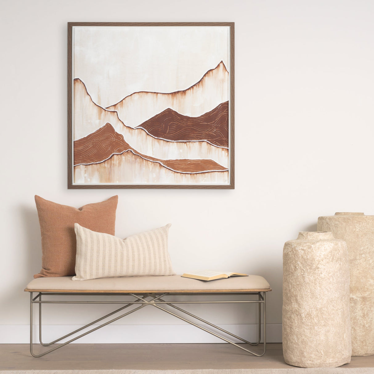 Red Rock View by Studio M a handmade Original Framed Artwork under Glass by Mercana at Eve Furniture